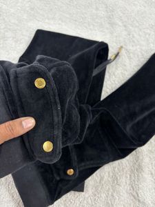 Juicy Couture Black Velour Joggers