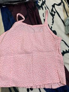 Pink Sleeveless Top