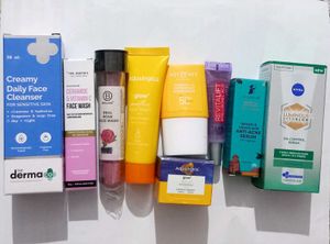Mini Facewash Serums Moisturizer & Sunscreen Combo