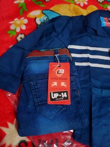 Boys Stylish Shirt &amp; Jeans Set