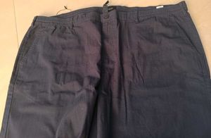 Men's Navy Blue Straight Fit Pants