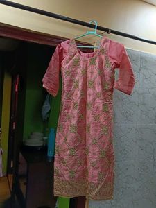 Embroidered Kurta Pallazo And Dupatta Set