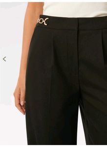 Black straight leg pant