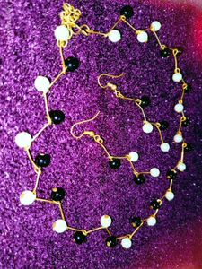 🎖️Dual Beaded(Black&amp;White)Choker Set