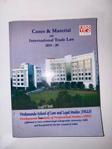 International Trade Law - IP University Syllabus