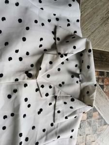 Polka Dot White Top