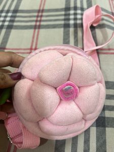Pink Flower Coin Pouch