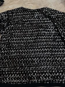 ZARA Sparkly Black Top