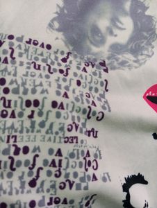 Shein White Printed top