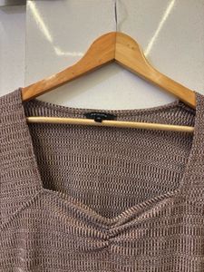 Square Neck Long Sleeve Top