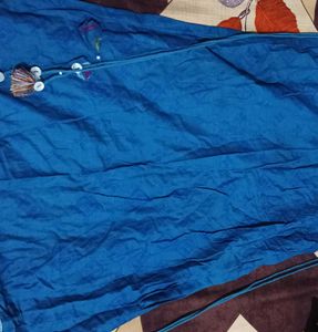 Embroidered Blue Kurta