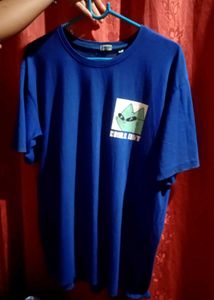Oversized Blue Graphic T-shirt