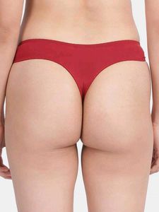 Red Lace Detail Thong