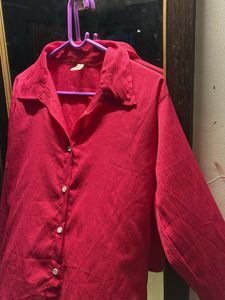 Red Corduroy Shirt