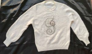 Embellished Knit Sweater