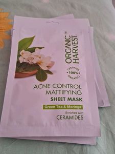Sheet Mask For Acne Control Combo Of 5