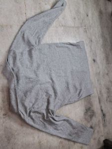 Fittled Grey Collar Active Wear Top