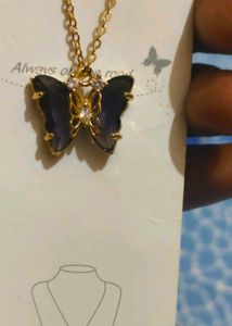Butterfly Pendant Necklace And 🌞 Sunflowers