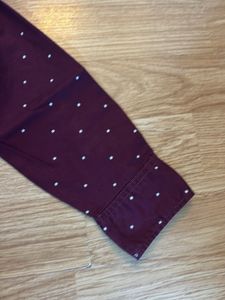 Boys Burgundy Stars Shirt