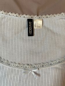 H&amp;M Viral Lace Top Blue