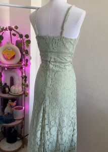 Sage Green Lace Dress