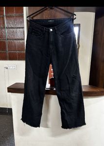 Zudio Black Wide Leg Jeans