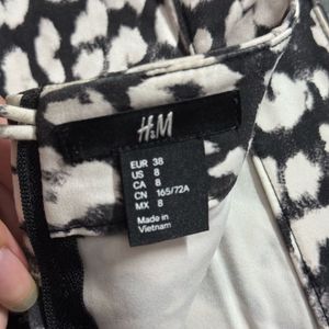 hm leopard print mini skirt
