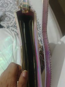 Iridescent Baguette Bag