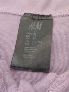 H&amp;M Lavender Crop T-Shirt