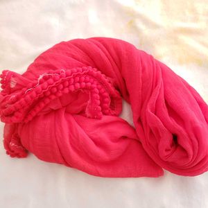 Red  Pom Dupatt
