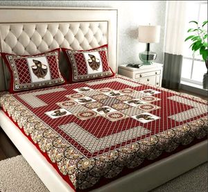 Floral Print Jaipuri Bedsheets