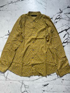 Block Printed Mustard Shirt