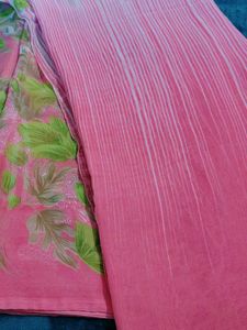 Floral Pink Saree
