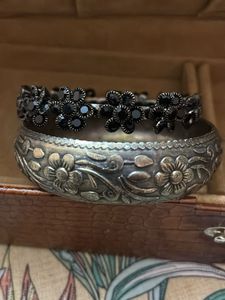 Black metal Kada Bangles