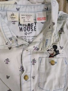Zara Baby Boy Mickey Mouse Shirt
