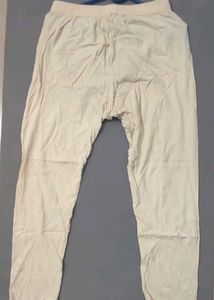 Beige Embroidered Leggings