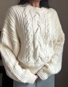 Zara Cable Knit Pullover Sweater