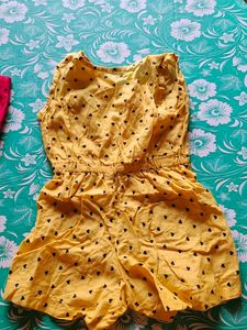 Heart Print Rompers - Set of 2