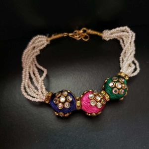 Colorful Beaded Bracelet Rakhi