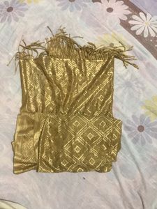 New Golden Dupatta
