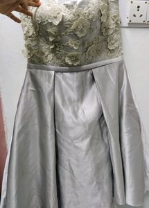 Customised Tube Knee Length Gown With Pockets