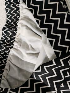 Xxl Flared Palazzo With Chevron Print