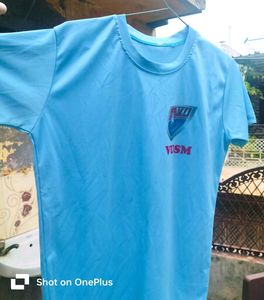 Light Blue Graphic T-Shirt