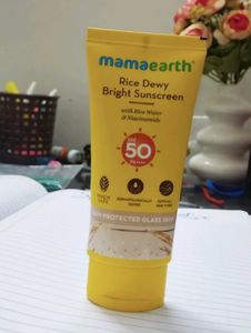 Mamaearth rice dewy sunscreen