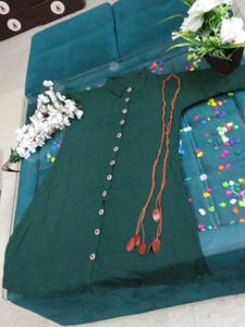 Green Midii With Belt..Just Looks Like Wow🪬💚