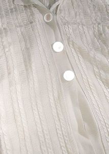 Vintage Cream Cable Knit Cardigan