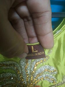 Lime Green Embroidered Maxi Dress