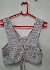 Crochet Knit Vest Top