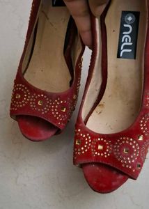 Red Platform High Heels