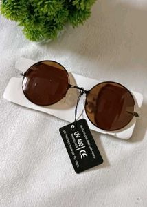 Round Brown Sunglasses